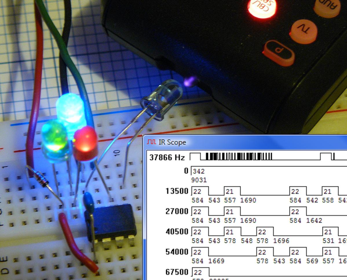 IR Remote Control Signal Capture and Visualization : 5 Steps ...
