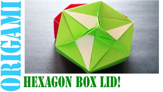 How to Make an Origami Hexagon Box Lid (Modular 3 Unit)