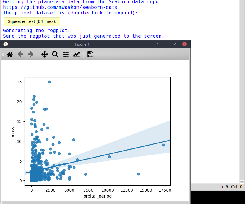 Python - Using Seaborn and Matplotlib to Create a Scatter Chart