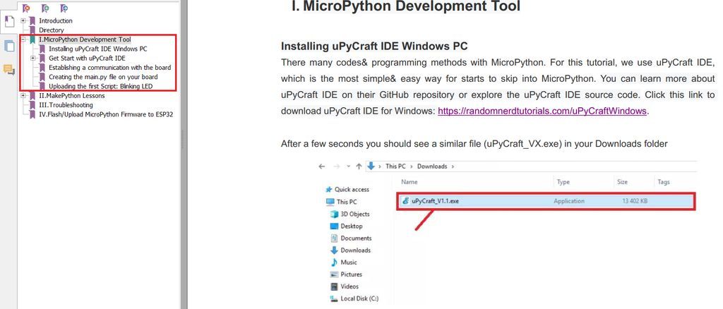 UPyCraft Direction for Use