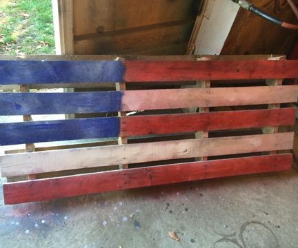Pallet American Flag