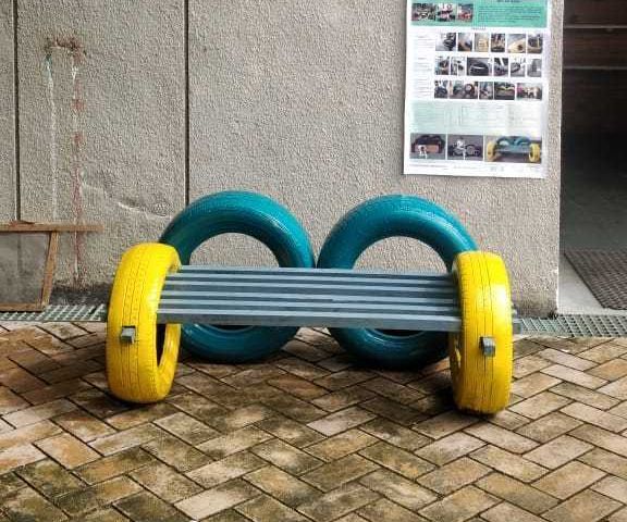 Bench on Wheels