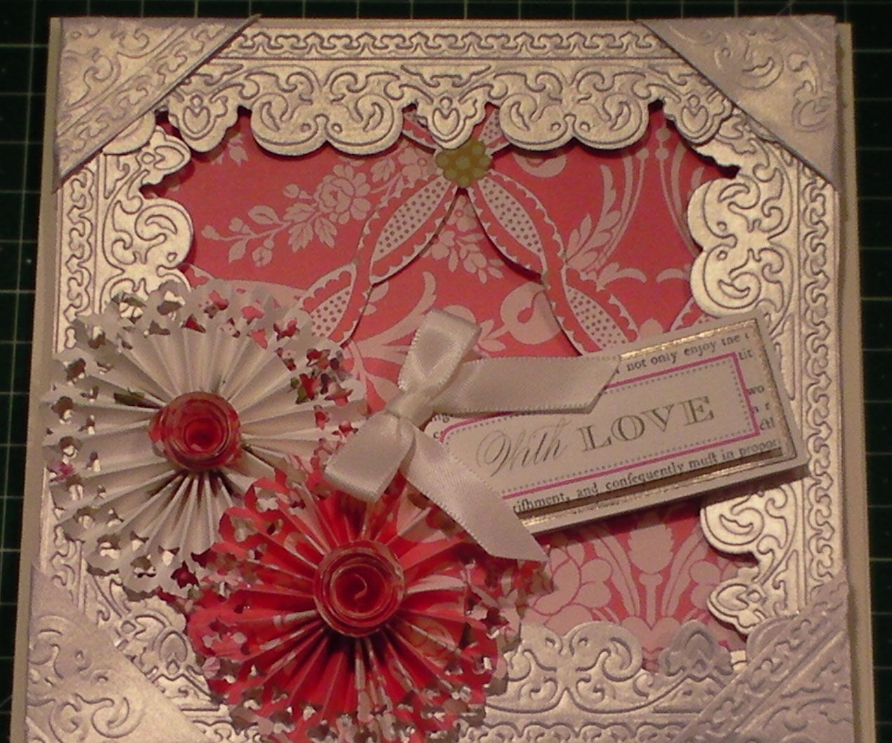 How to Make an Embossed 3D Floral Frame Card