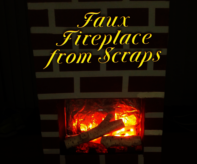 Faux Fireplace From Scraps