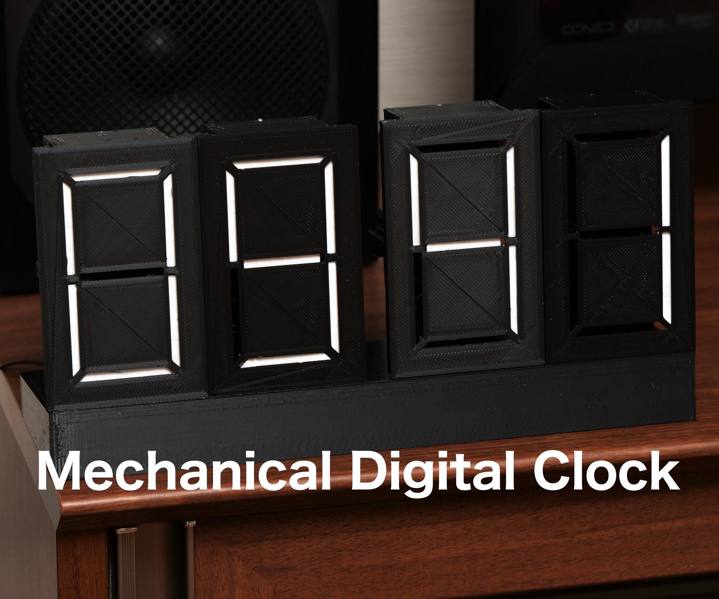 Mechanical 7-Segment Digital Clock