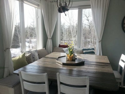 Curtains + Cushions = Cozy