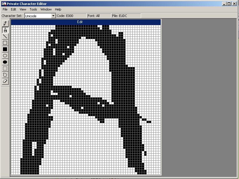 Make your own custom characters in Windows.
