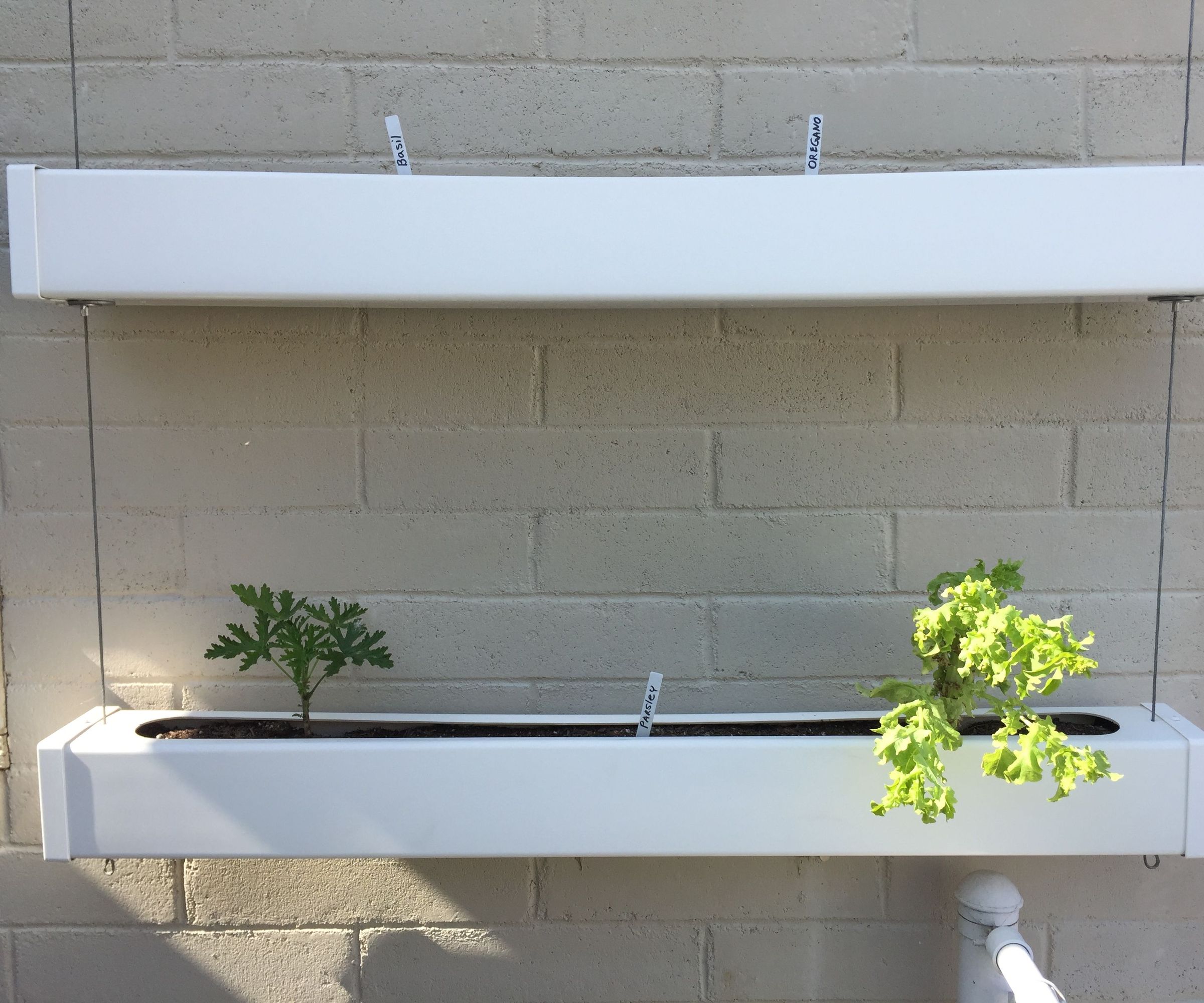 Vinyl Post Hanging Planter Boxes