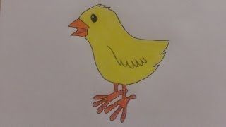 How to Draw an Easter Chick
