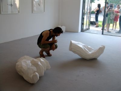 "Taliban Hands" Sculptures in Corrugated Plastic From MOH Extracted 3D Data