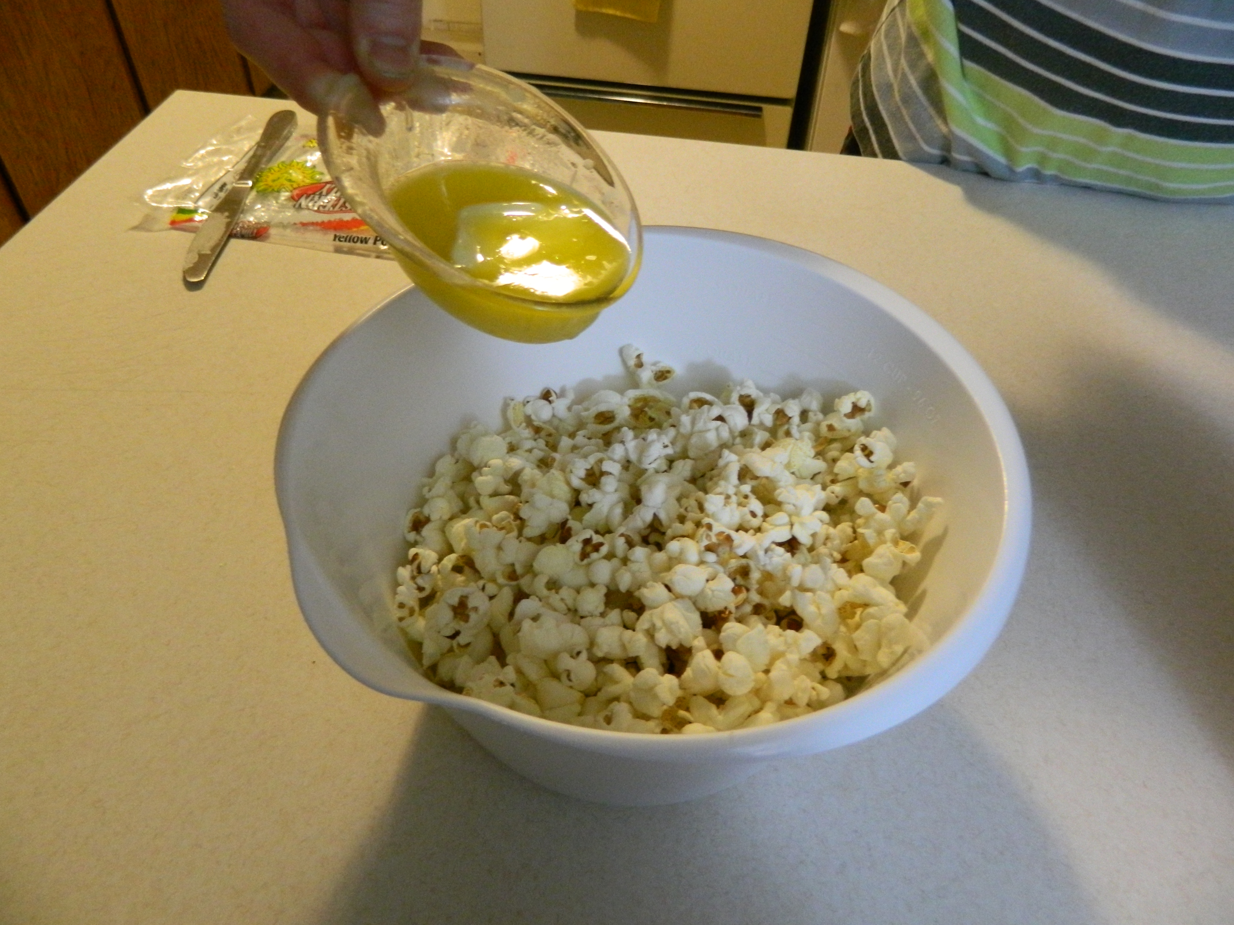 can you put butter in a popcorn maker