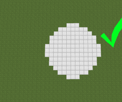 Minecraft Circle Maker in Paint