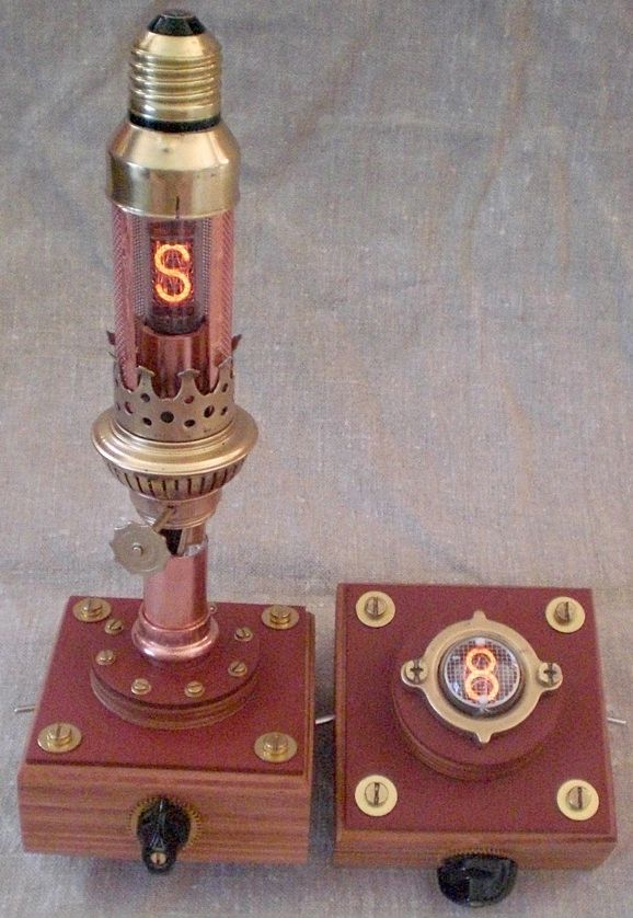 Steampunked Nixie-tube Cryptographer