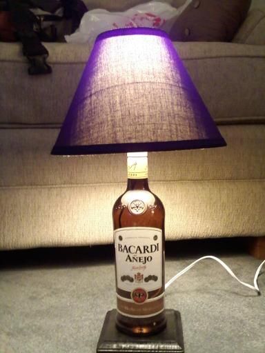 Booze Bottle Lamp