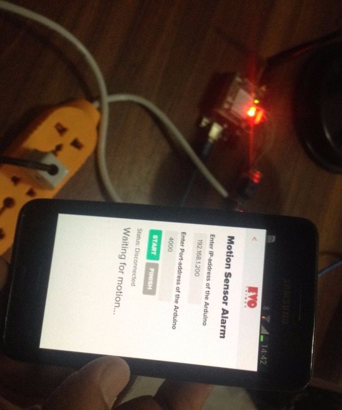Using Smart Phone as Motion Sensor Alarm
