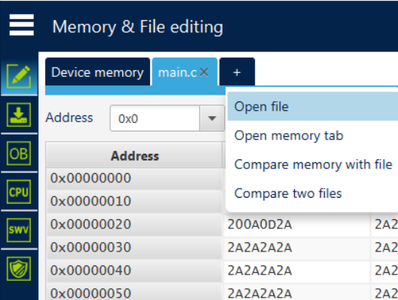 Open STM32 Cube Programmer