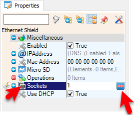In Visuino Add Ethernet Shield