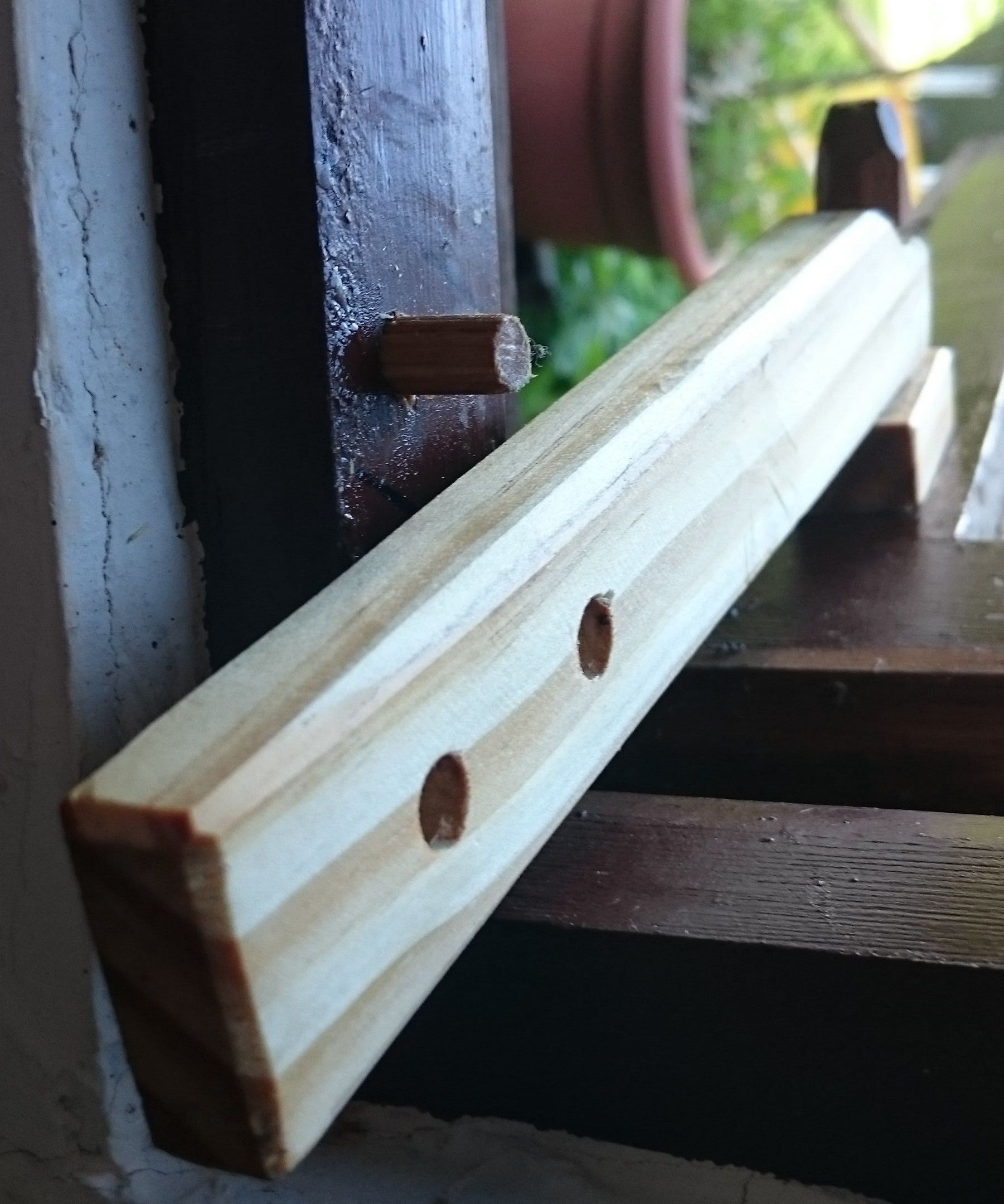 Window Latches From Recycled Wood