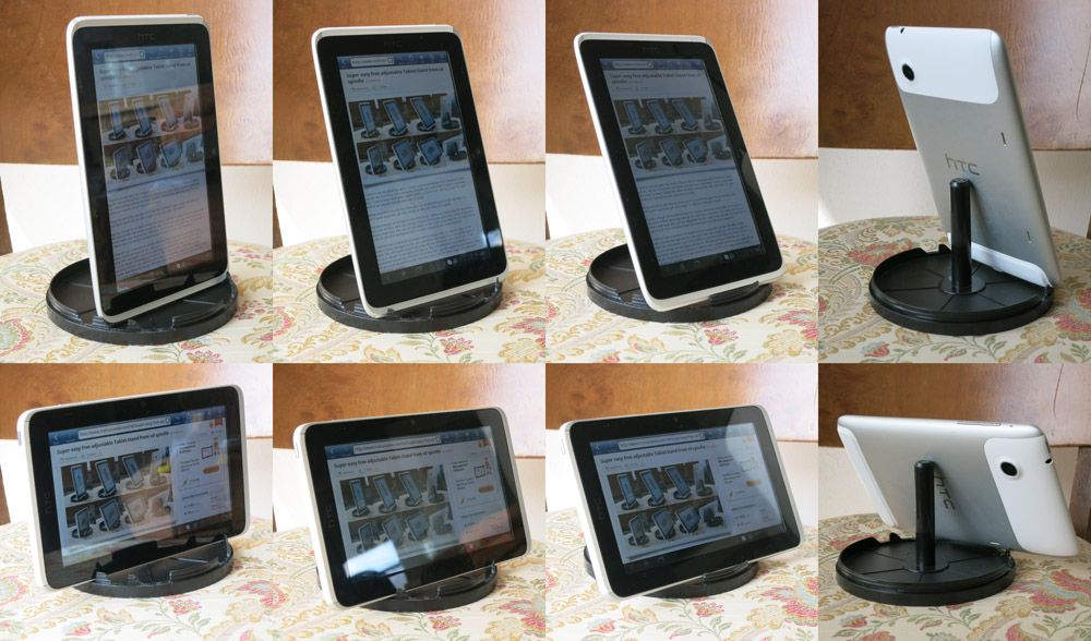 Super Easy Free Adjustable Tablet-Stand From Cd Spindle
