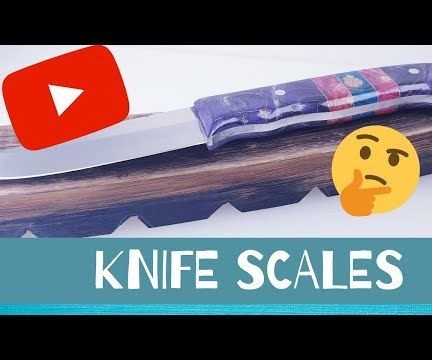 Dyed Wood Knife Scales