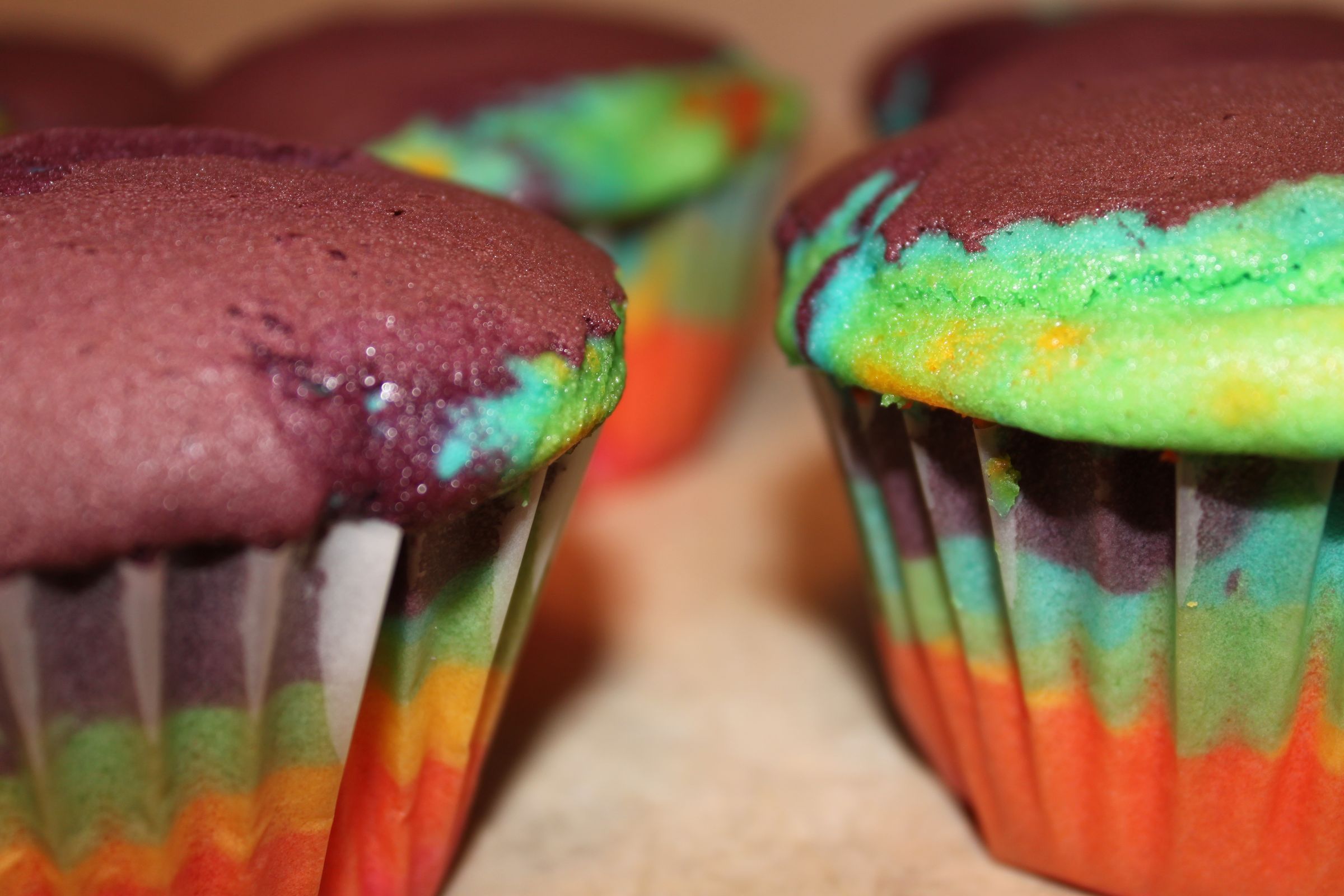 How to Make Awesome Rainbow Cupcakes