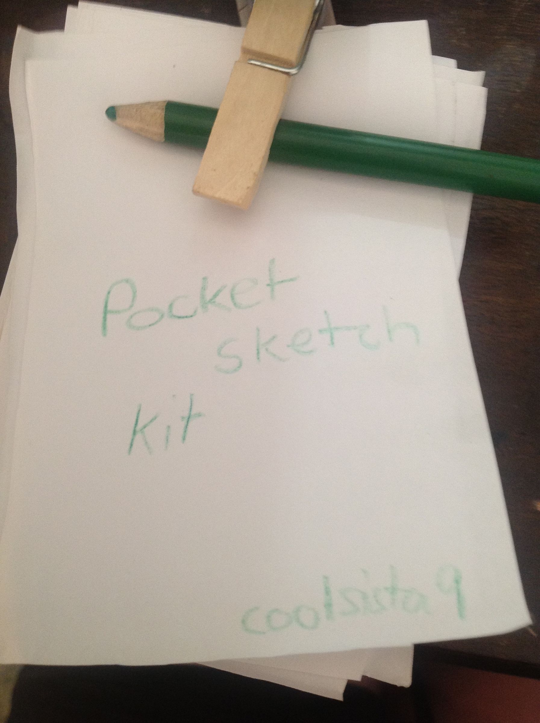 How To Make A Pocket Sketch Kit