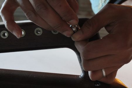 Attach Strips to Upper Left Bracket and Lower Right Bracket in Numerical Order