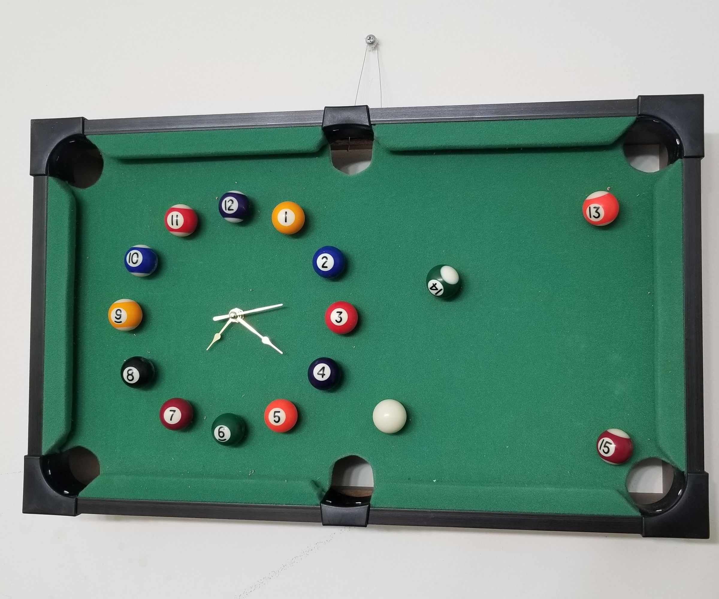 EASY DIY POOL TABLE CLOCK 