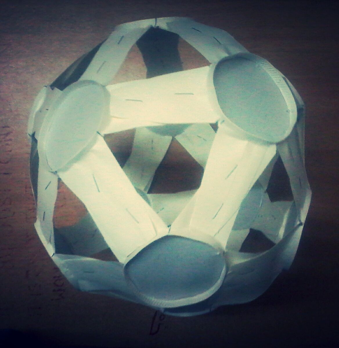 How to make a ball from paper glass