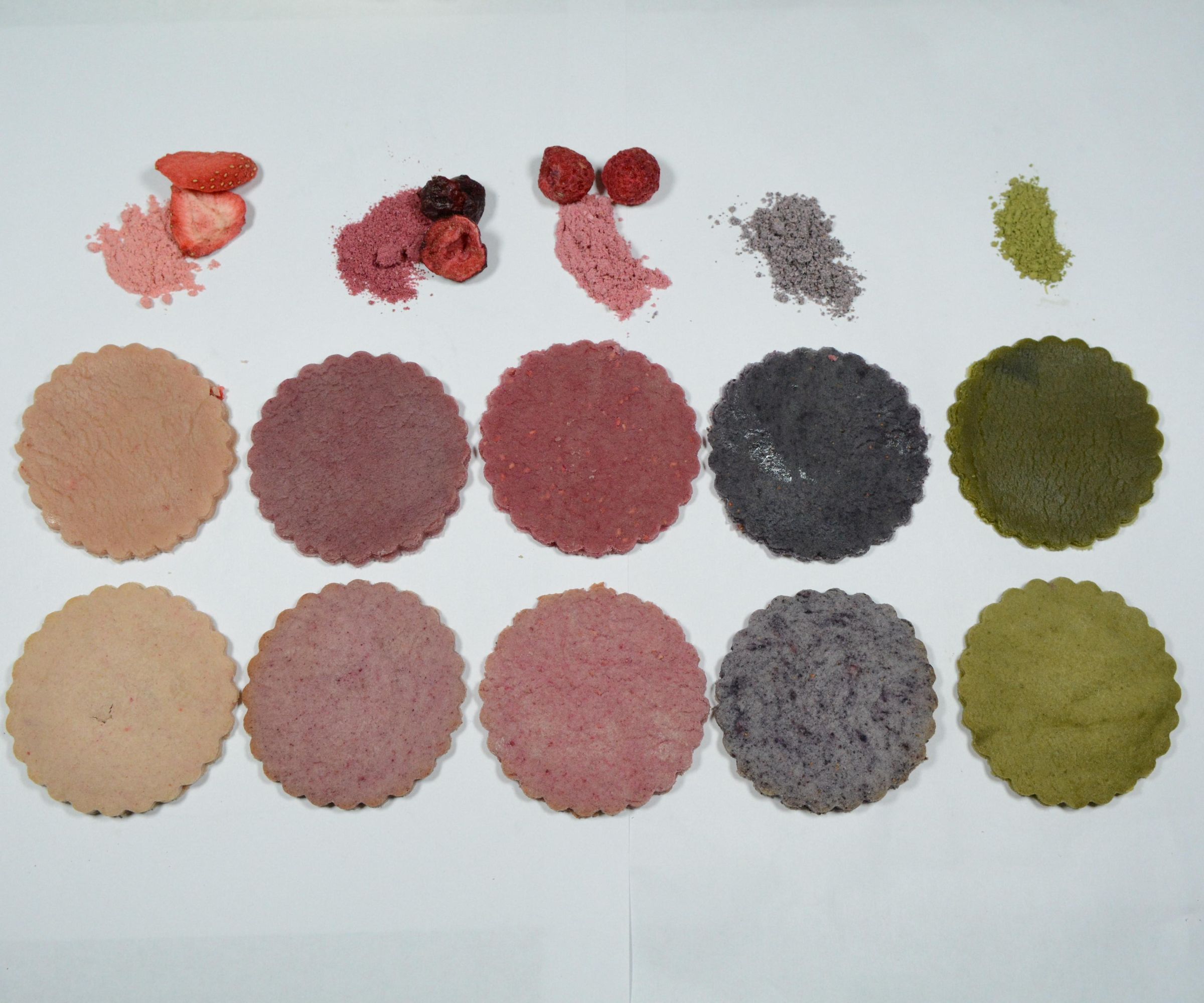 Colored Pastry Dough With Natural Ingredients  