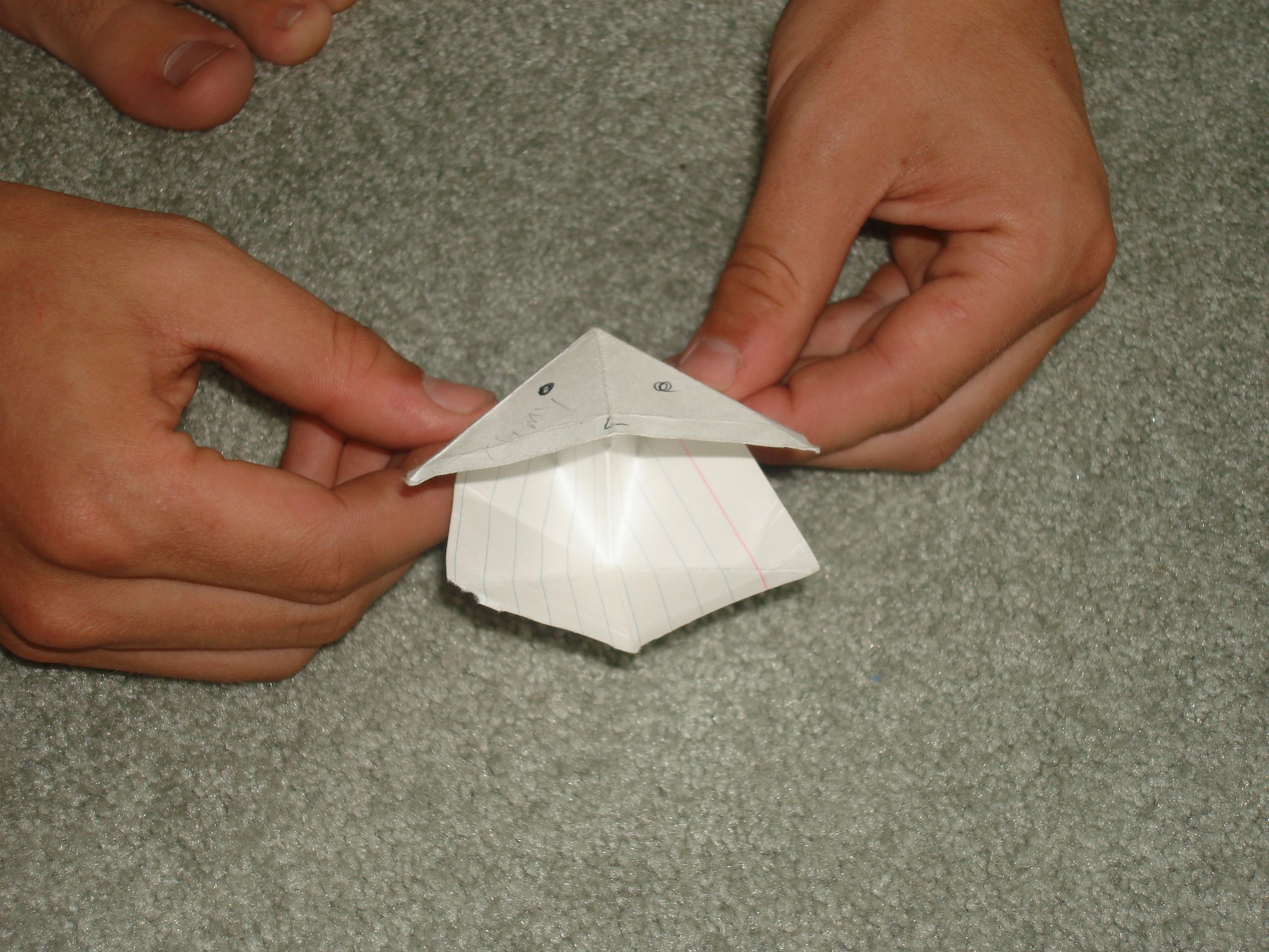 How to Make a Talking Origami Head