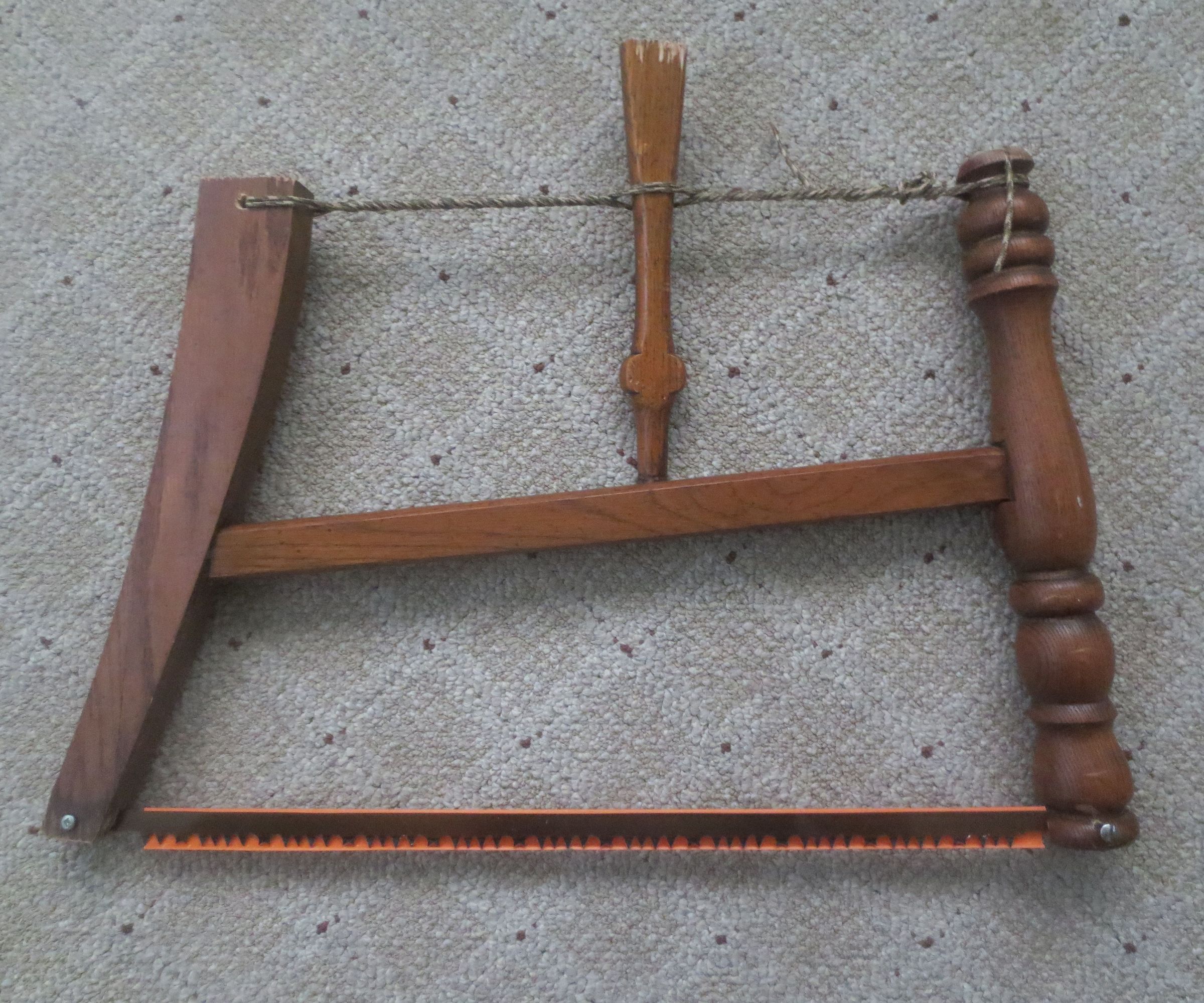 Emergency Bow Saw Made With a Swiss Army Knife From a Discarded Chair