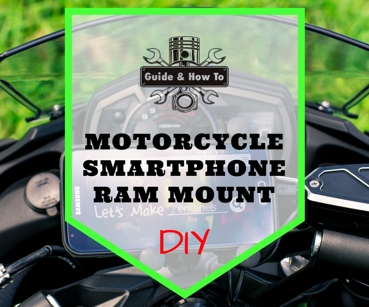 Sportbike Smartphone Ram Mount - 2017 Kawasaki Ninja 650 ABS