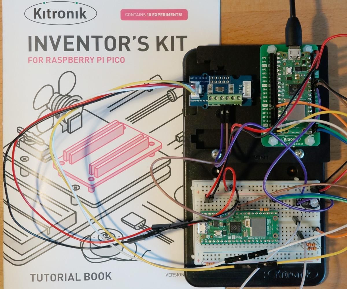 RP2350 GPIO Input Leakage Current Measurement on Pi Pico 2 W Using Kitronik Inventor's Kit for Raspberry Pi Pico