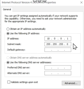 Ethernet Settings