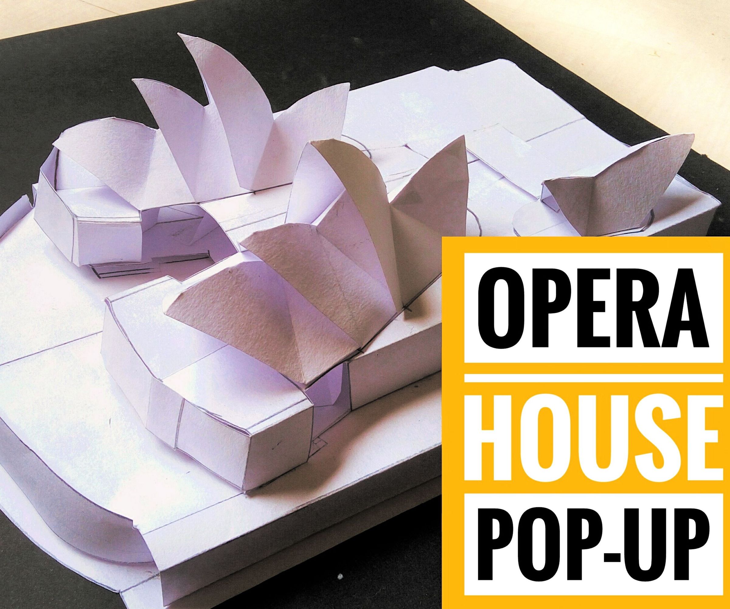 How to Make Pop-up Card: Opera House-Sydney