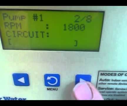 Easytouch Pool Control, How to Set Speeds on the Intelliflo