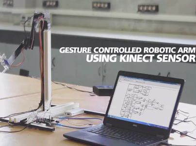 Gesture Controlled Robotic Arm Using Kinect & Arduino