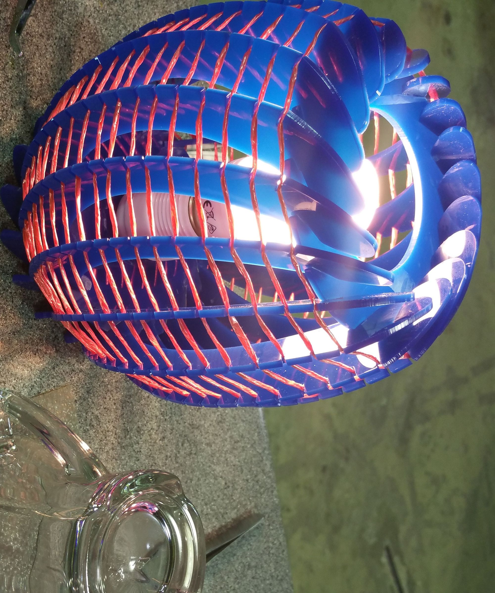 Laser Cut or CNC Milled Corner Lamp