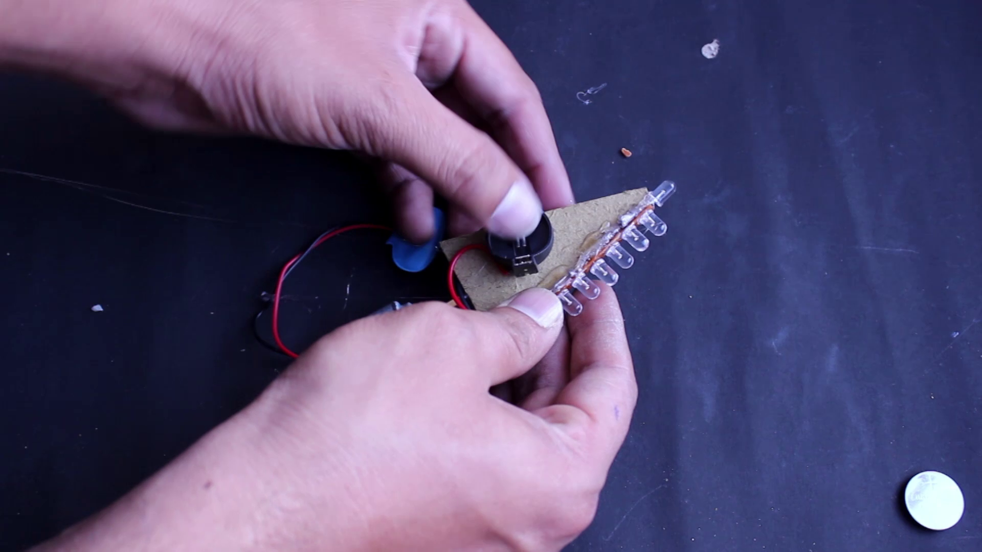 Make Rotating Christmas Tree Light Using LED's and Toy Motor 7 Steps