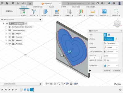 Extruir El Boceto Del Primer Relieve