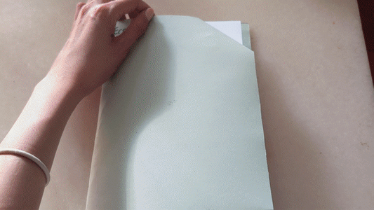 Paste Paper Circuit Behind Pop-up Greeting Card
