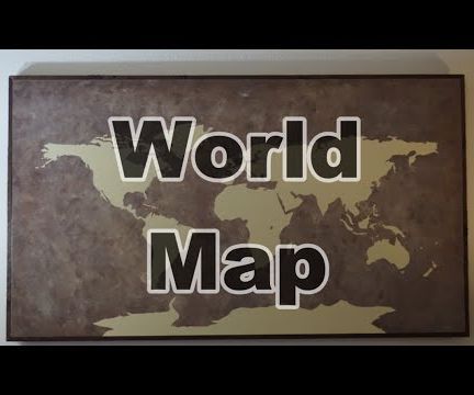 World Map Wall Art 