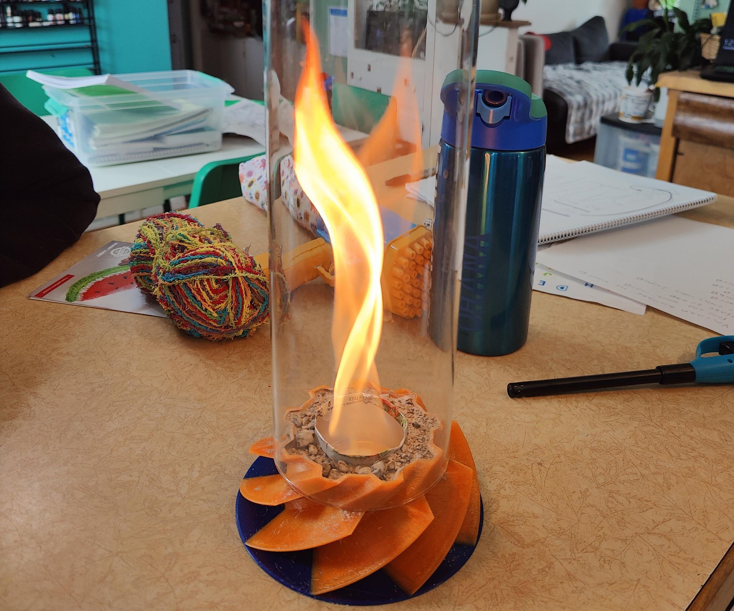 Tabletop Fire Tornado (no Fans Needed)