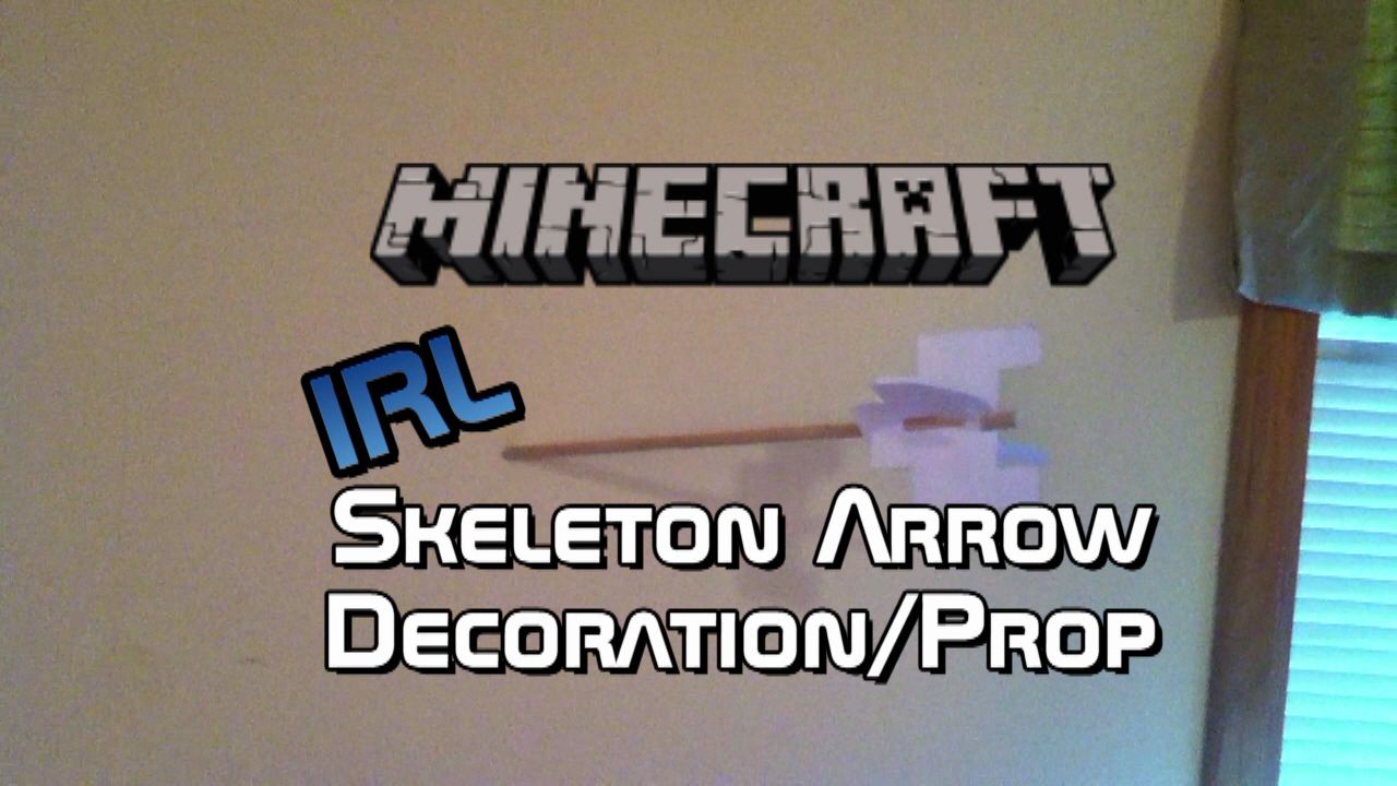 MINECRAFT Arrow in Wall Decoration/Prop (Tut)
