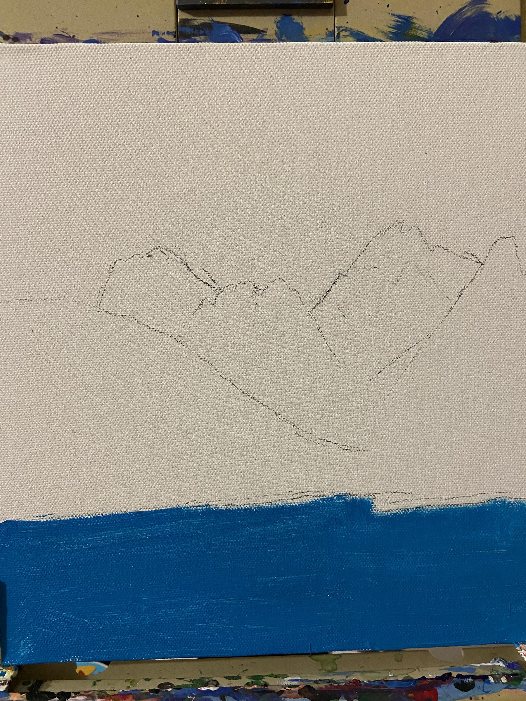Painting a Mountain Range in Acrylic Paint 19 Steps (with Pictures