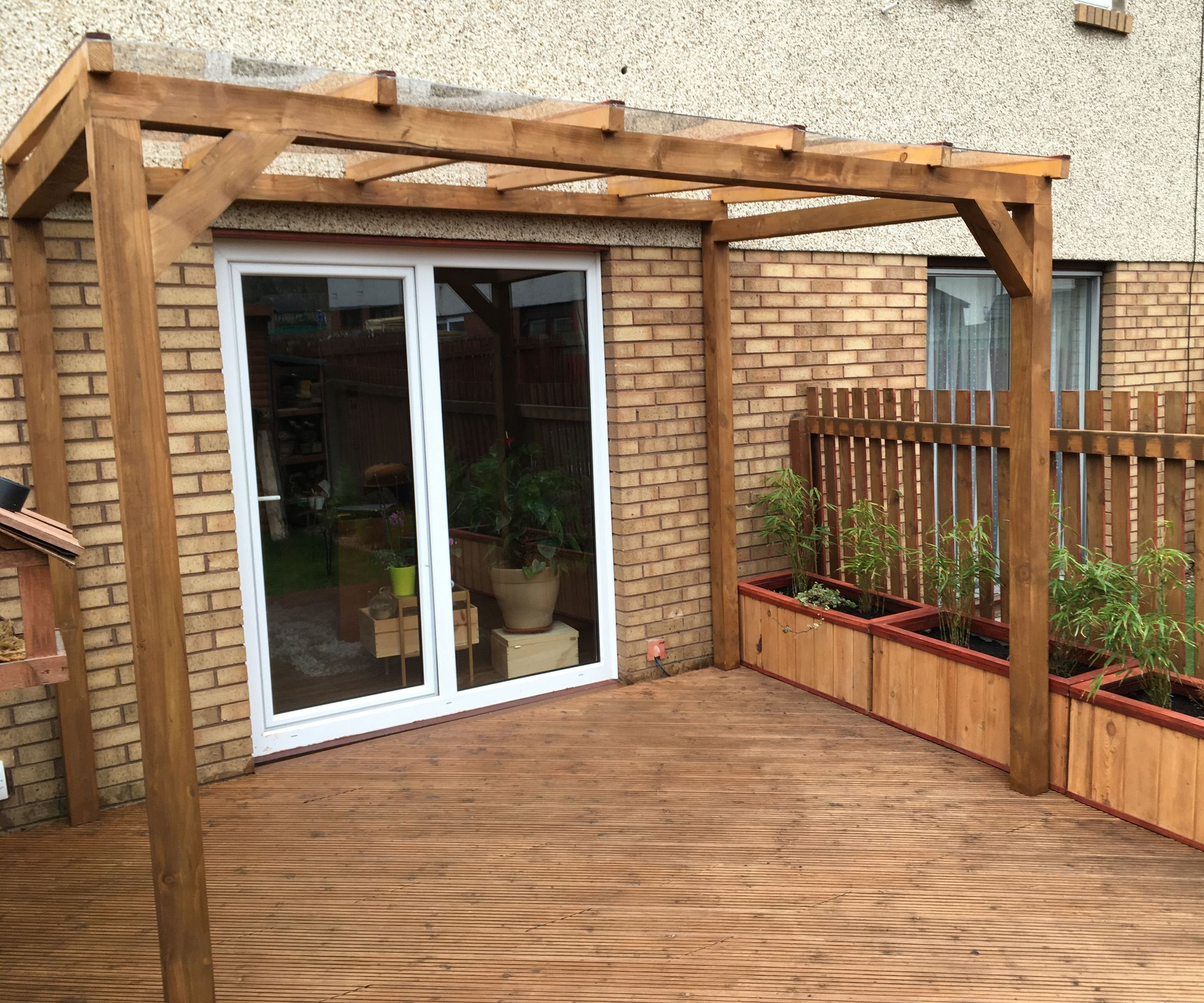 Transparent Roof Pergola on a Budget.