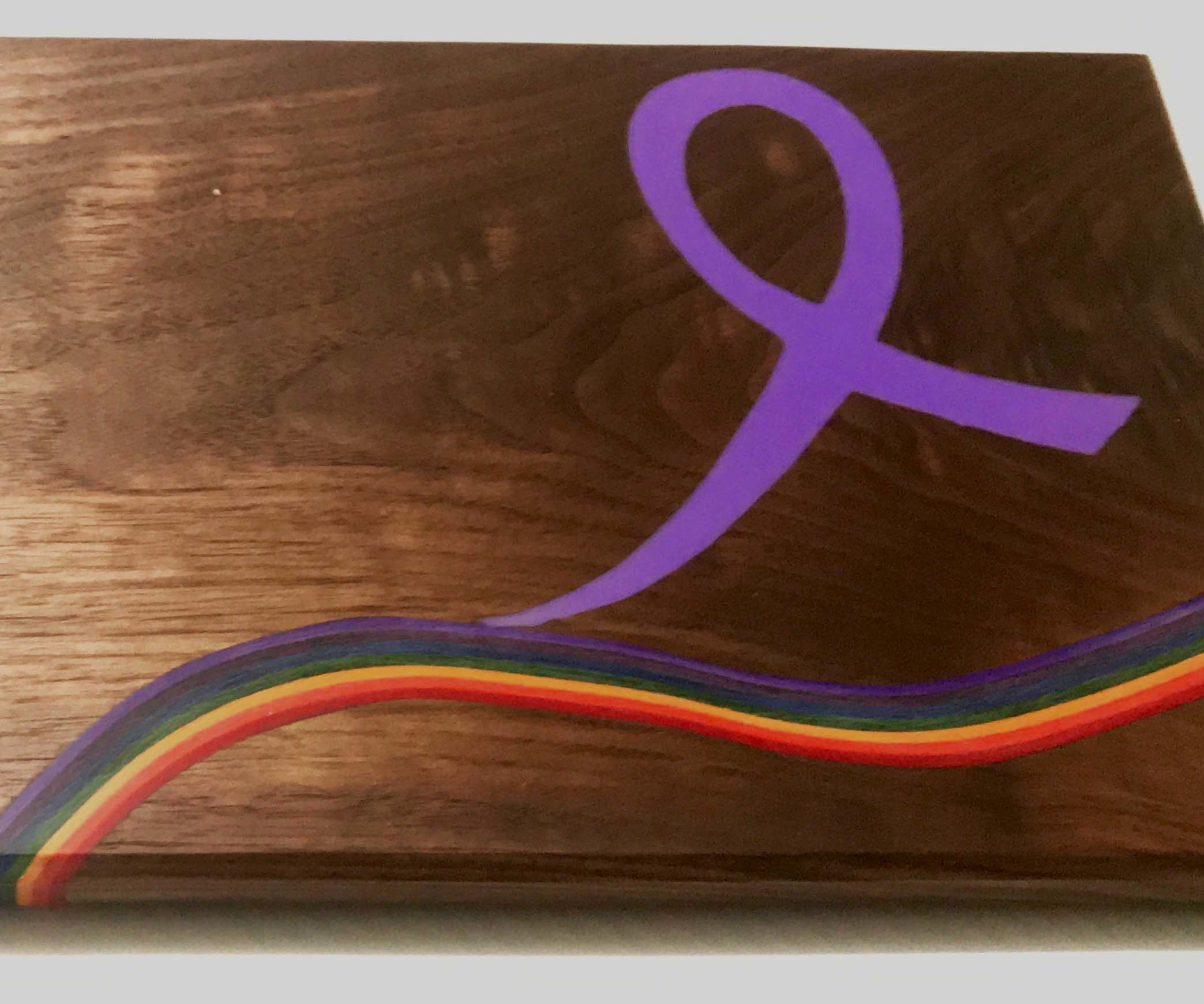  Micarta Like You've Never Seen Before, in a Rainbow Themed Cheese Board.