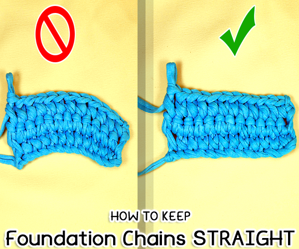 How to Keep Foundation Chains Straight or Flat