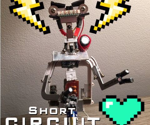 Digital Clock Turn Model of "Johnny 5" Circa 1980's Films